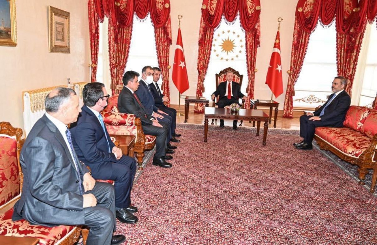 Cumhurbaşkanı Erdoğan, IKBY Başbakanı Barzani ile görüştü #3