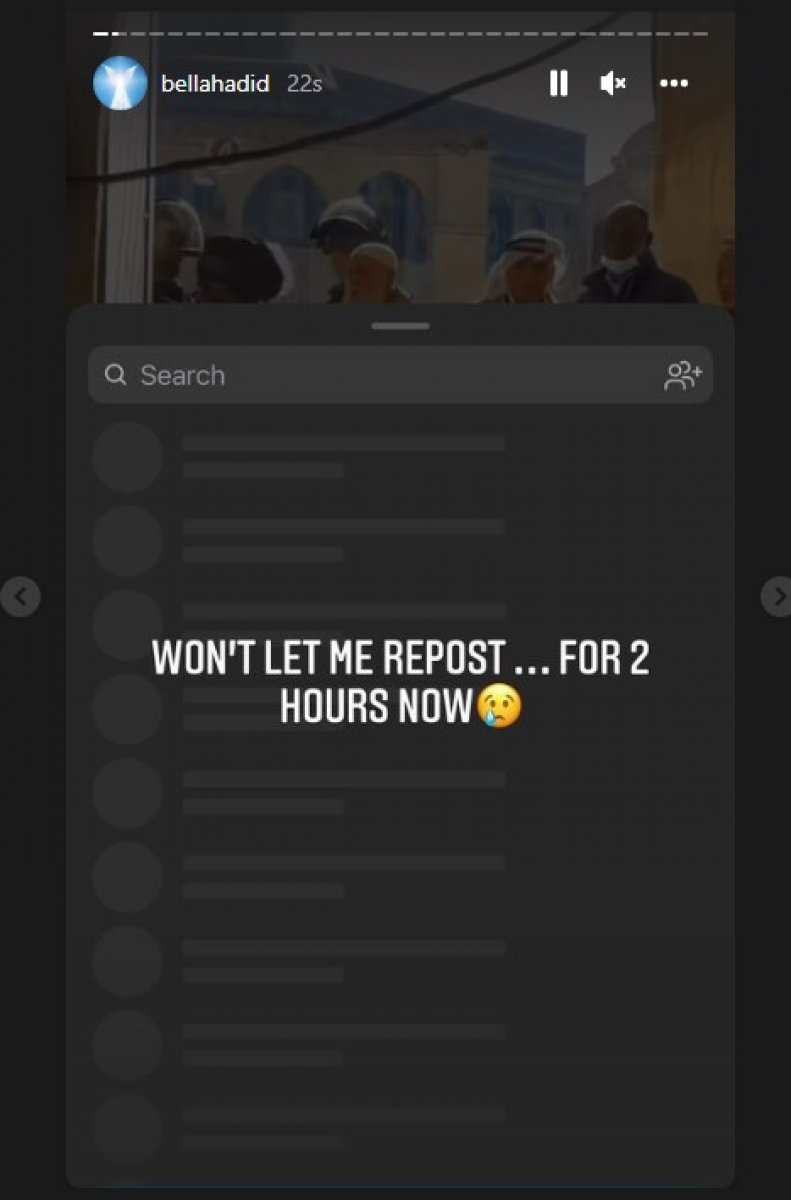 Bella Hadid’in, Filistin paylaşımları kısıtlandı #3
