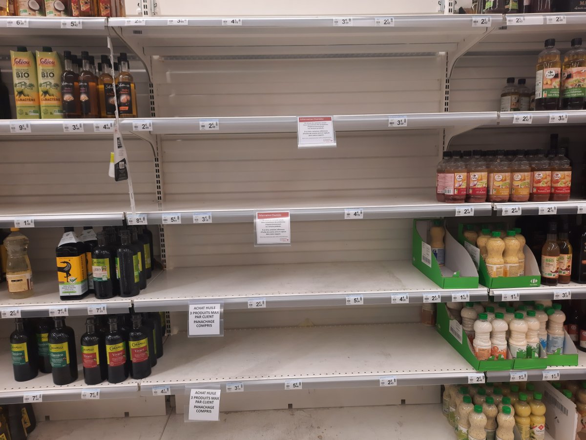 Sunflower oil shortage in France #1