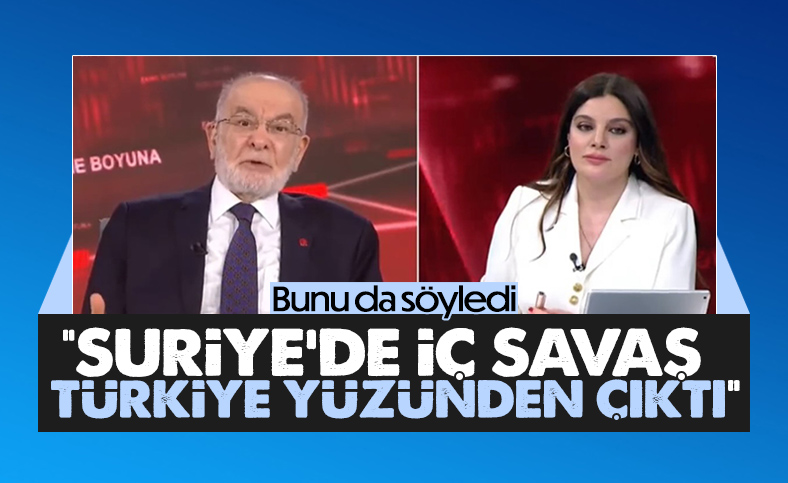 Temel Karamollaoğlu, Suriye'yi Türkiye'nin karıştırdığını söyledi