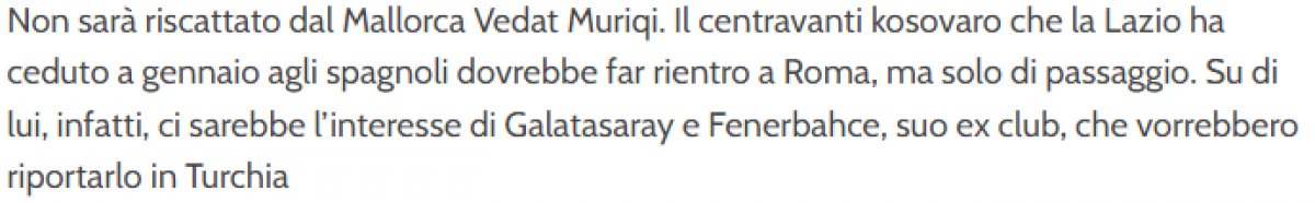 İtalyan basını: Vedat Muriç Süper Lig e dönüyor #3