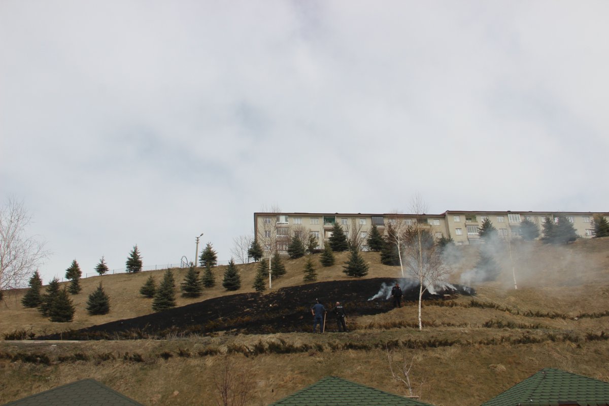 Erzurum’da Tiktok videosu için, mesire alanını yaktılar #4