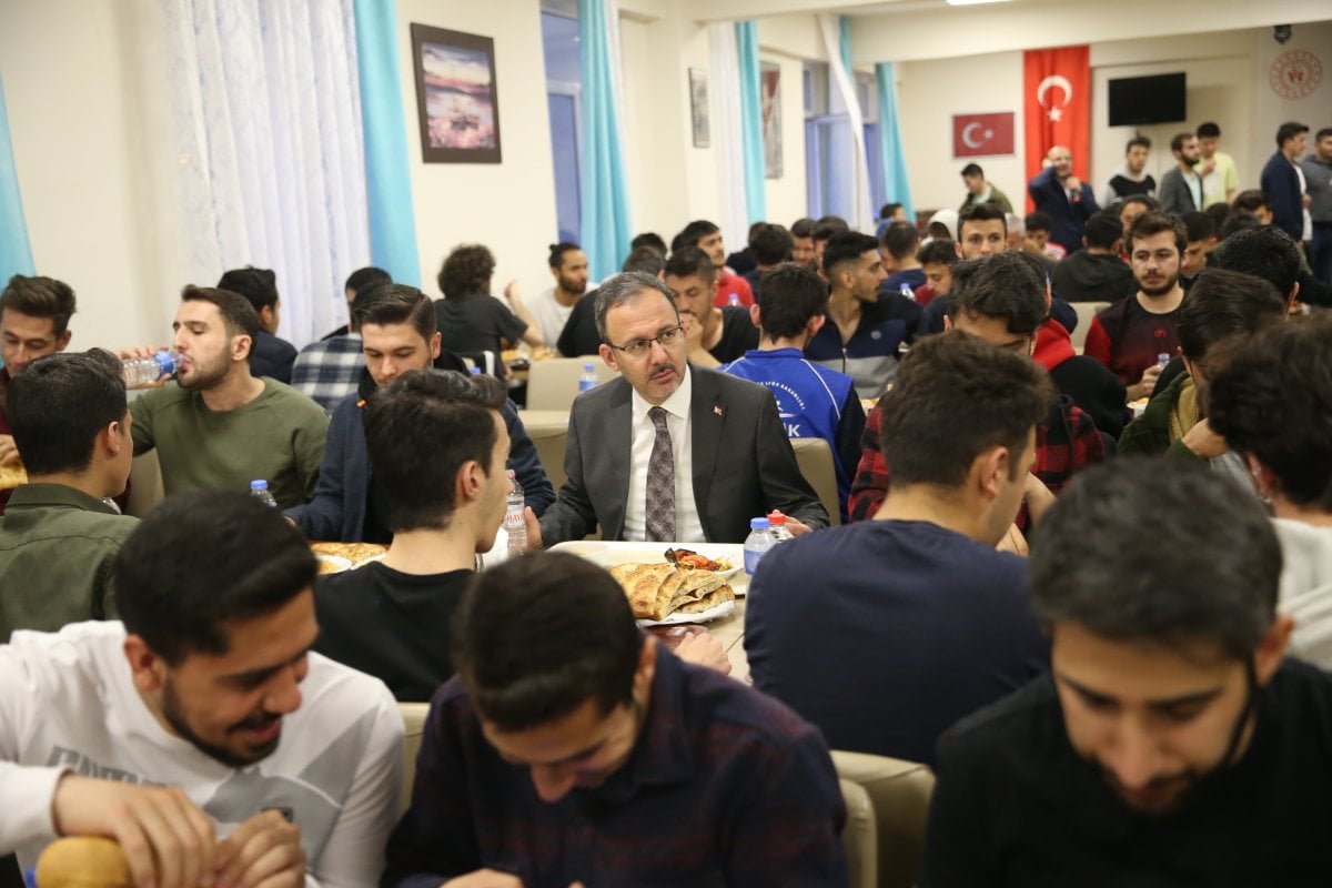Bakan Mehmet Muharrem Kasapoğlu öğrencilerle iftar yaptı #5
