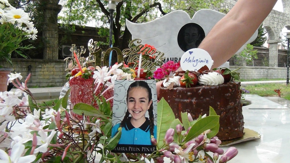 Mahra Melin Pınar’a mezarı başında doğum günü kutlaması #6