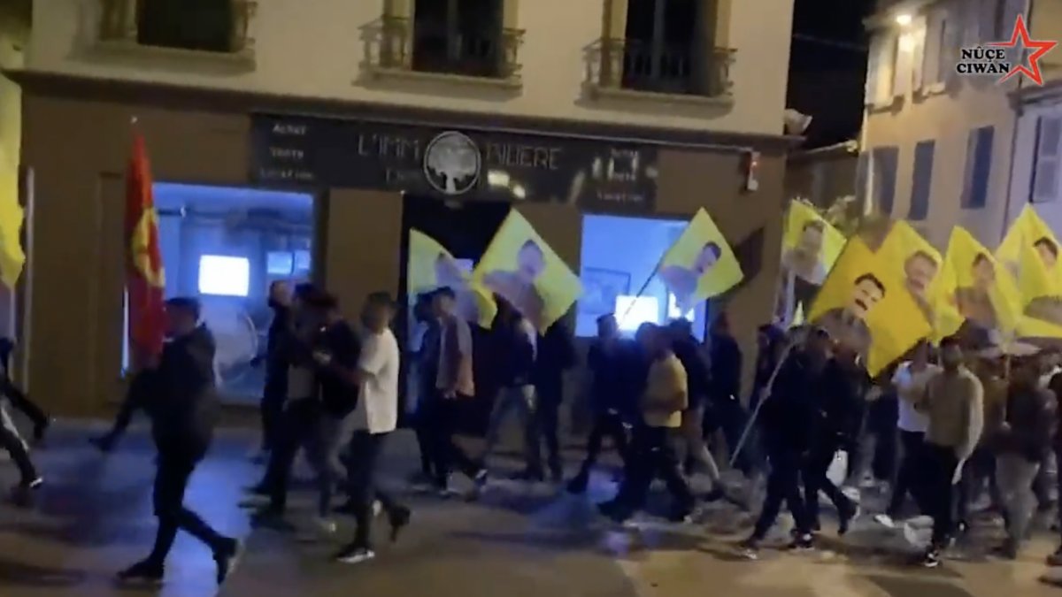 Supporters of terrorism took to the streets in France after Operation Claw Lock