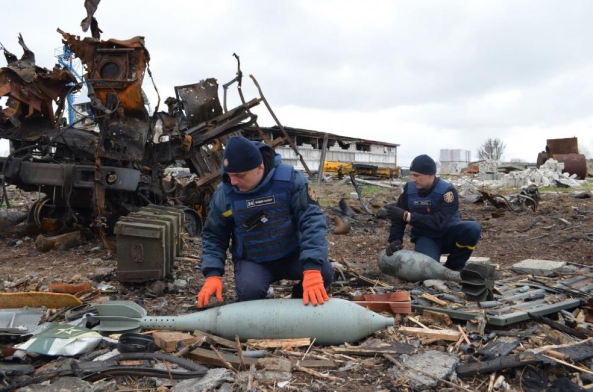 Rus ordusundan arındırılan Çernihiv’de patlayıcı madde temizliği devam ediyor #3