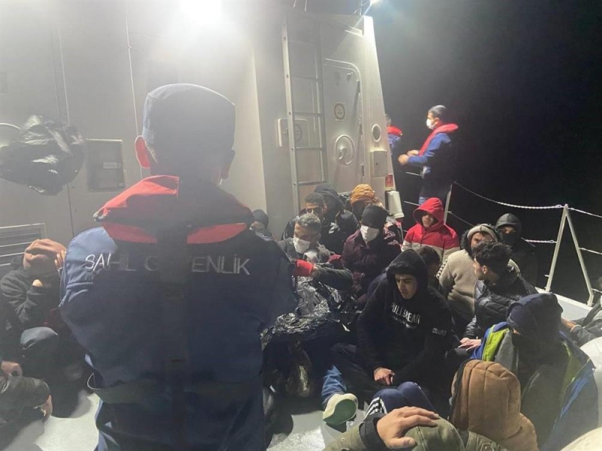 Aydın’da 28 düzensiz göçmen kurtarıldı #1
