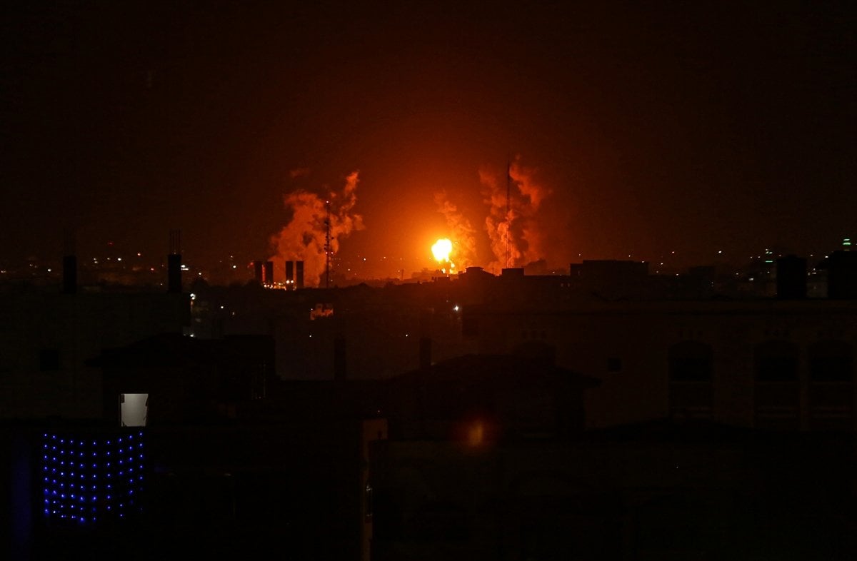 Israel struck an area in the Gaza Strip #2