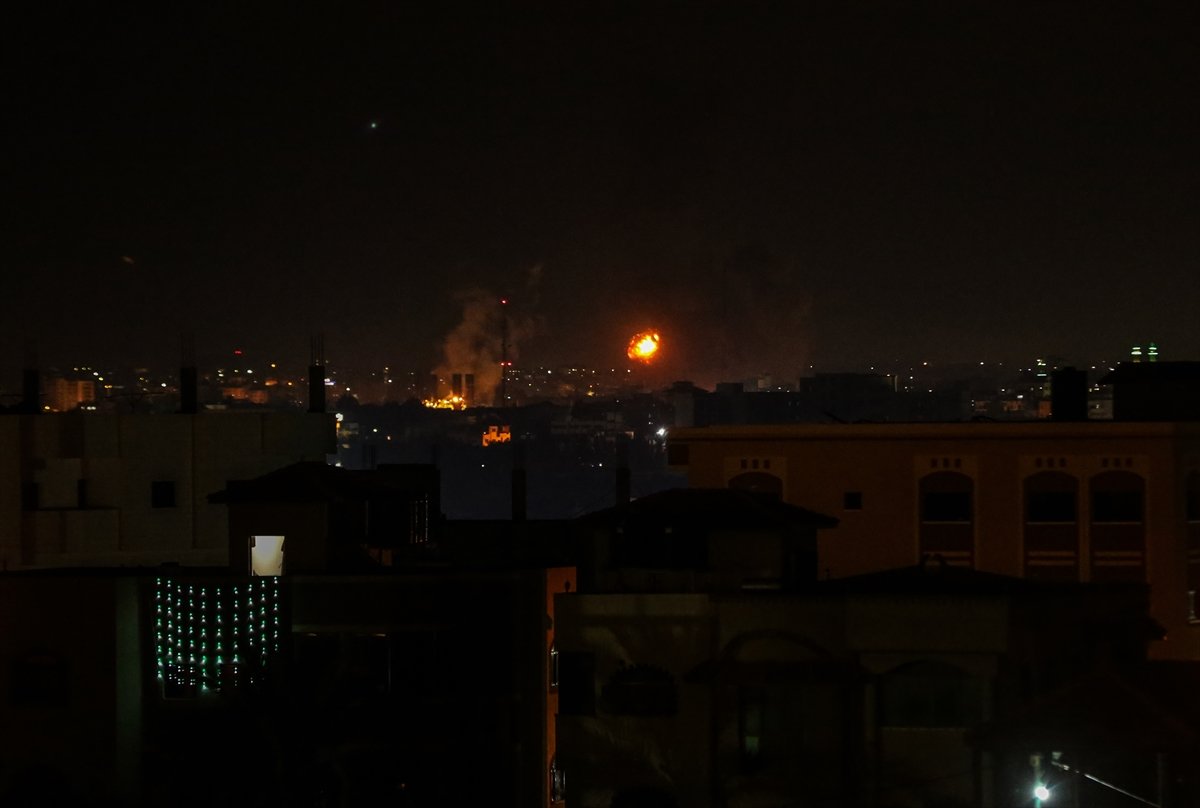Israel struck an area in the Gaza Strip #3