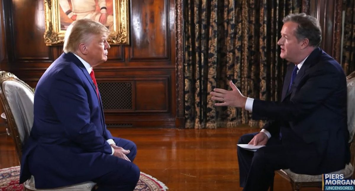 Donald Trump left the interview when he got angry #1