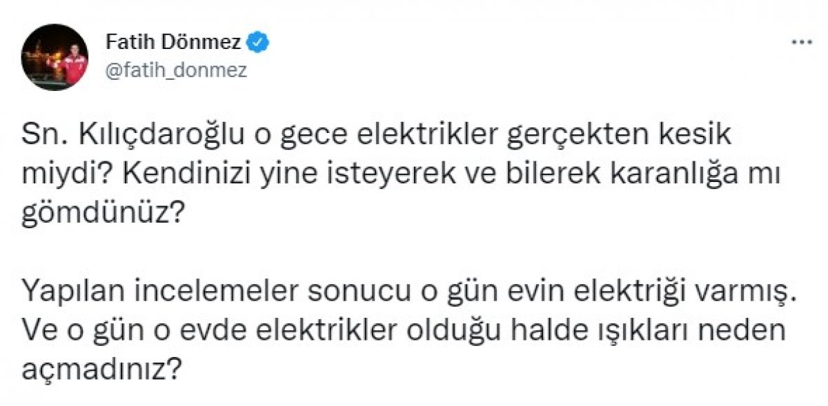 Fatih Dönmez: Kılıçdaroğlu nun gittiği evde elektrik vardı #1