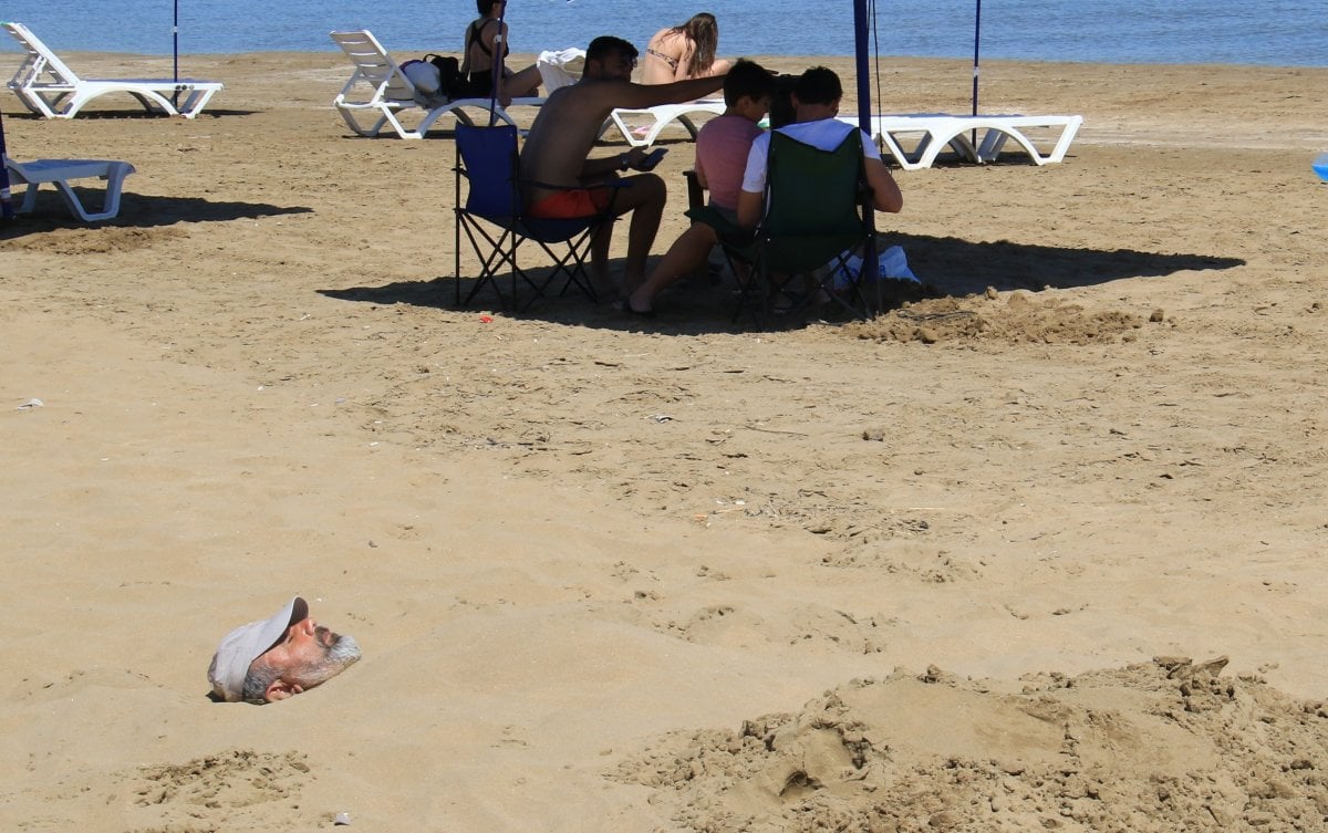 Mersin’de sıcağı gören denize koştu  #9