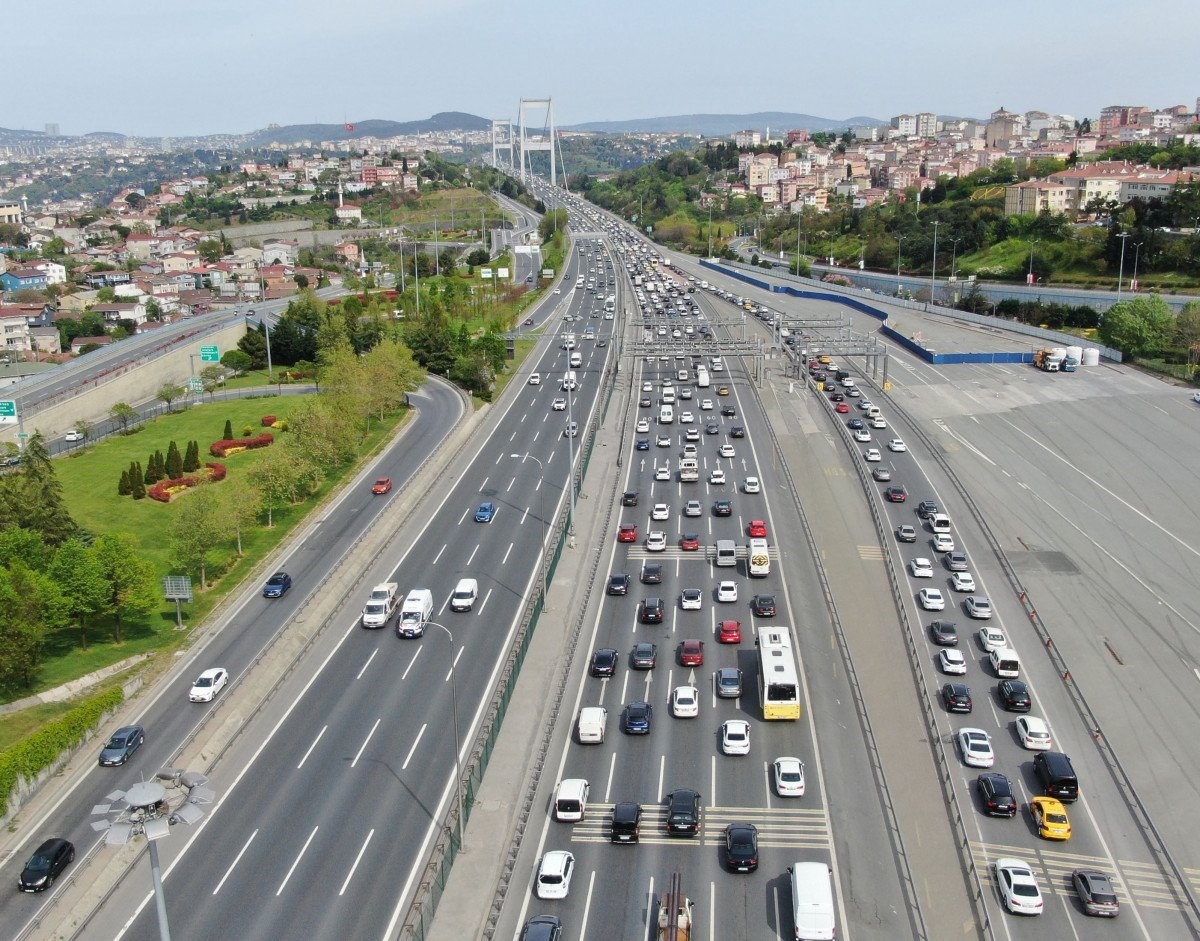 İstanbul da bayram öncesi trafiği başladı  #4