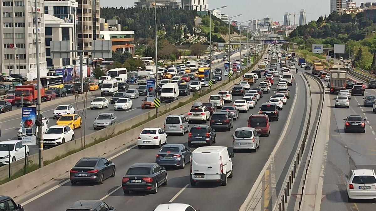İstanbul da bayram öncesi trafiği başladı  #8