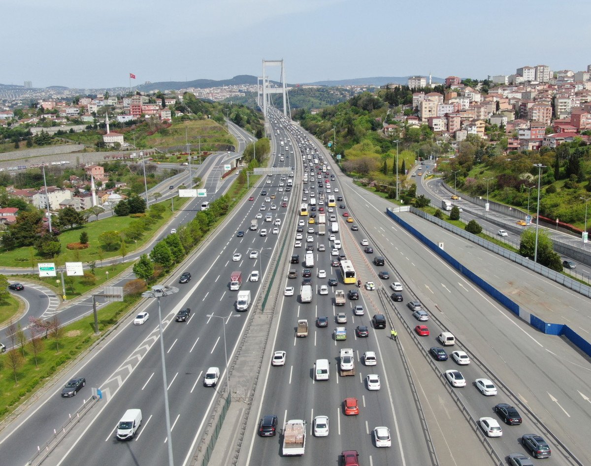 İstanbul da bayram öncesi trafiği başladı  #1