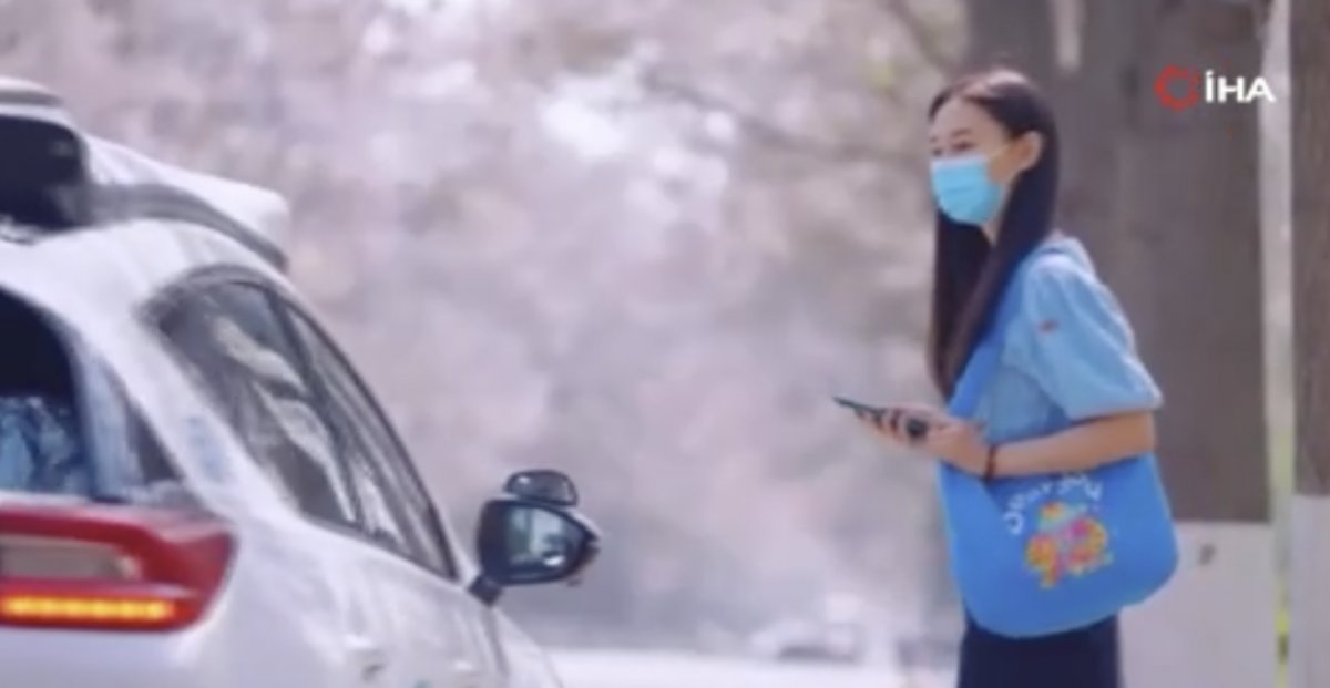 Sürücüsüz taksiler Pekin yollarında #1