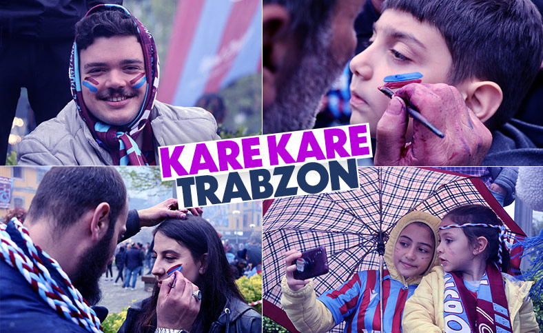 Trabzonsporlu taraftarların coşkusu