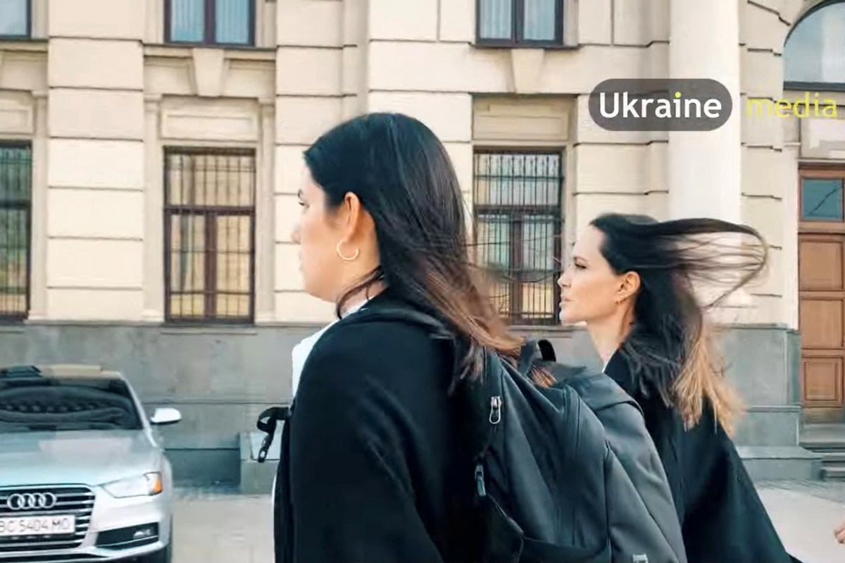 Angelina Jolie spotted in Ukraine #2