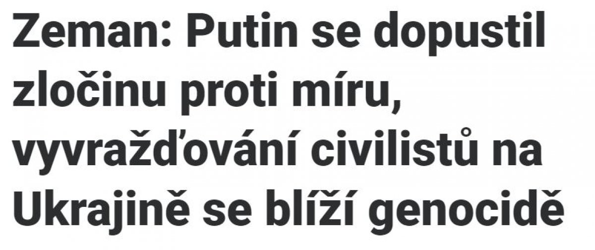 Czech President Zeman compares Ukrainian and Syrian refugees #2