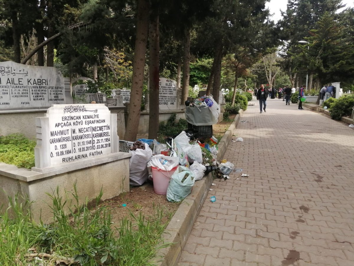 İstanbul da mezarlıklar çöplüğe döndü #1