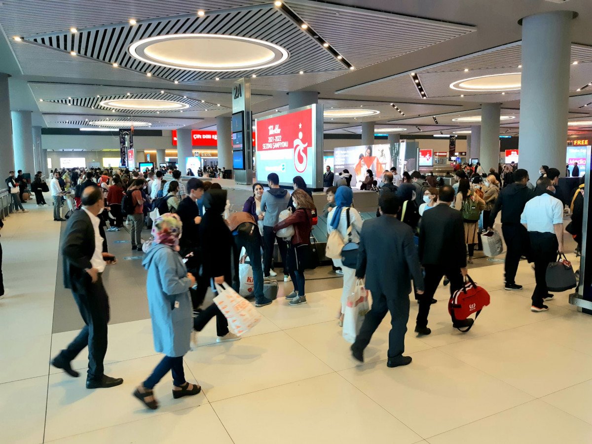 İstanbul Havalimanı nda tatilcilerin dönüş yoğunluğu #3