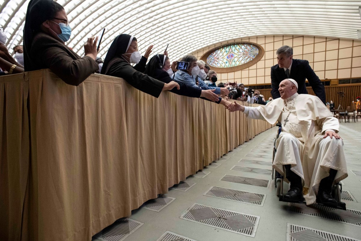 Pope Francis spotted in a wheelchair #3