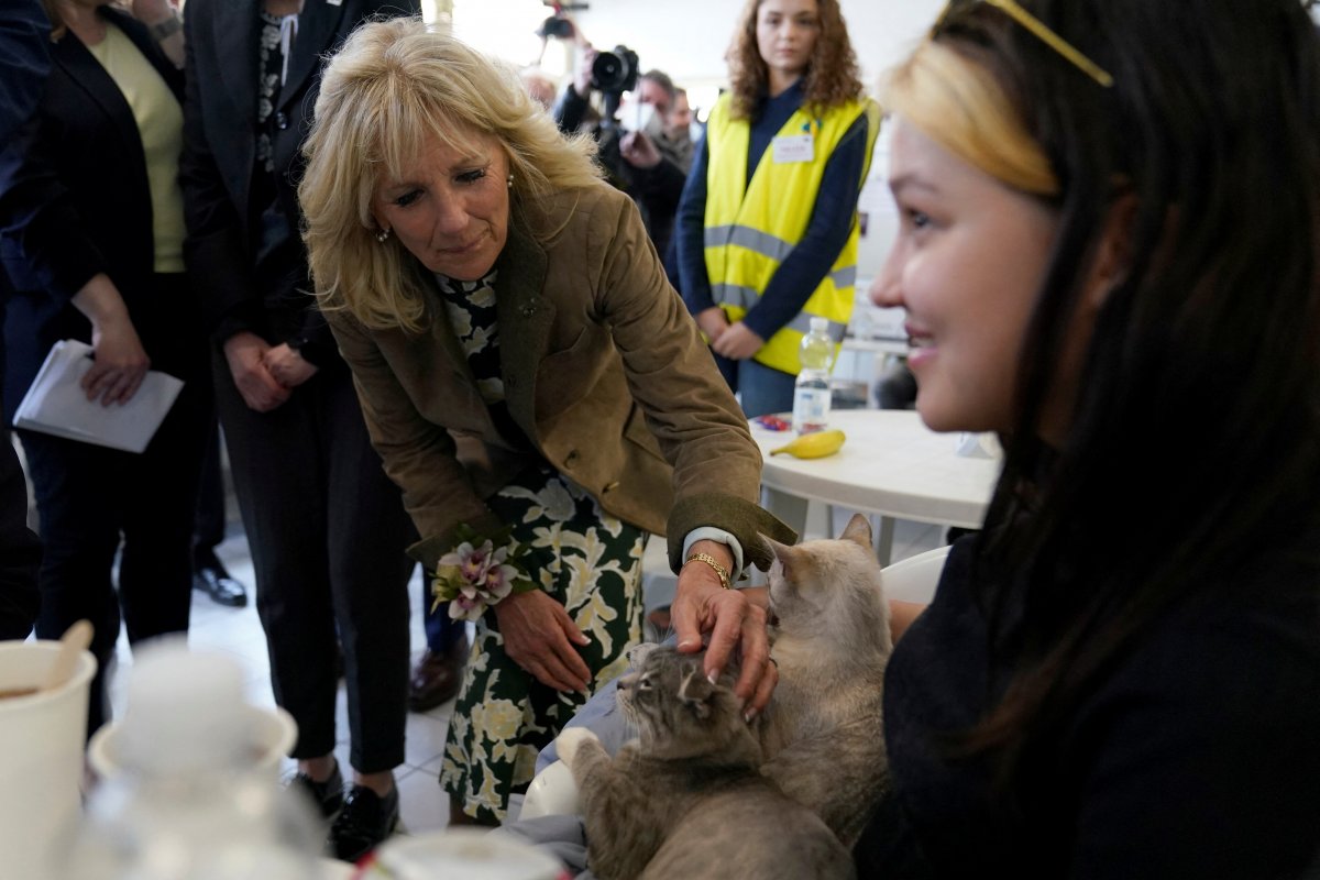 Jill Biden meets Ukrainian mothers and their children #4