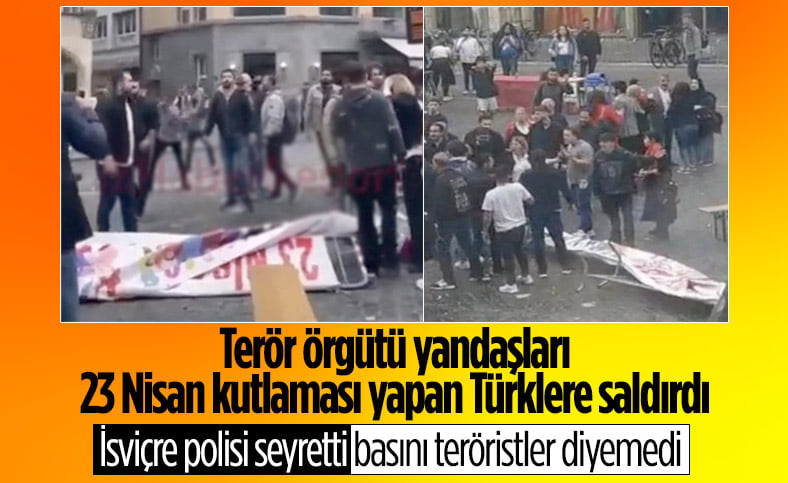İsviçre’de terör örgütü PKK yandaşları, Türk vatandaşlarına saldırdı