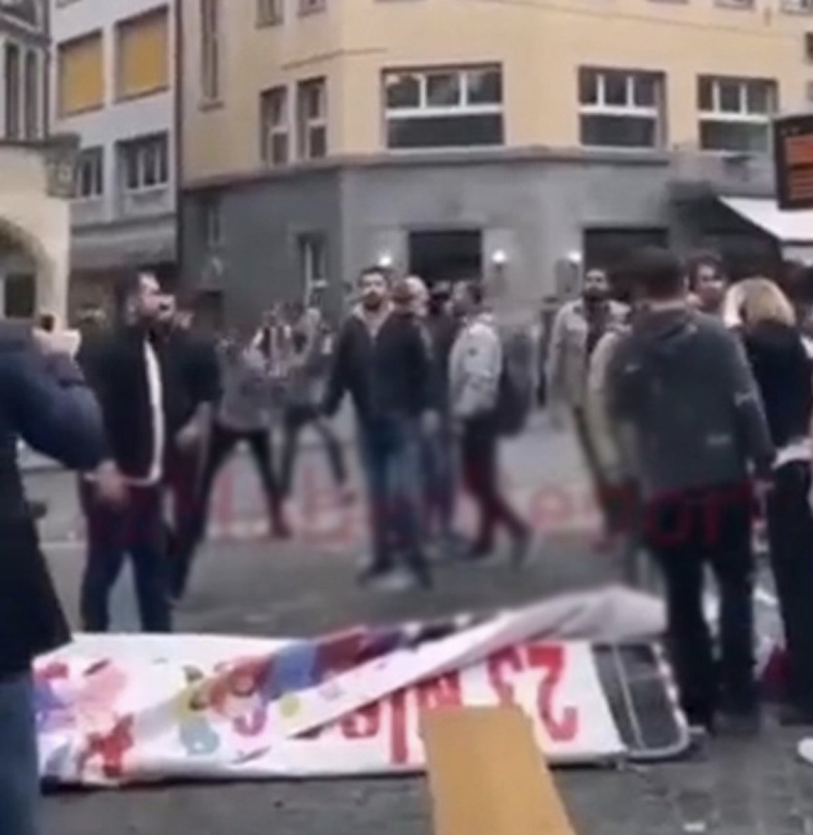 Supporters of the terrorist organization PKK attacked Turkish citizens in Switzerland #2