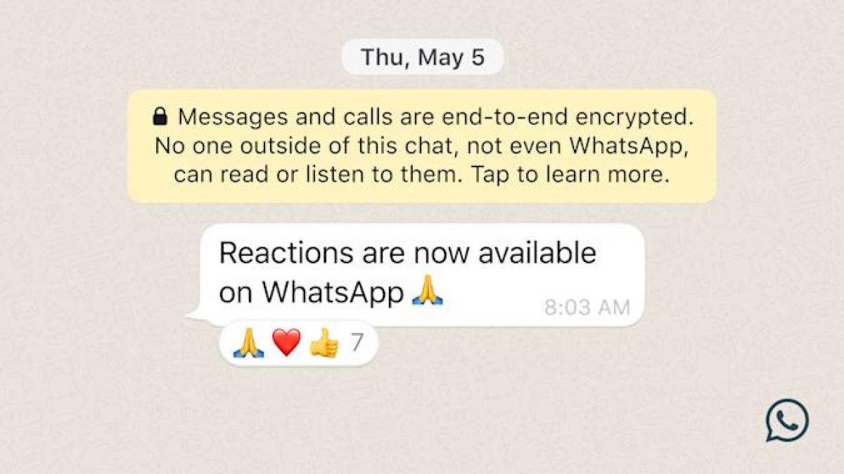 WhatsApp'ta mesajlara emojiyle tepki nasıl verilir?