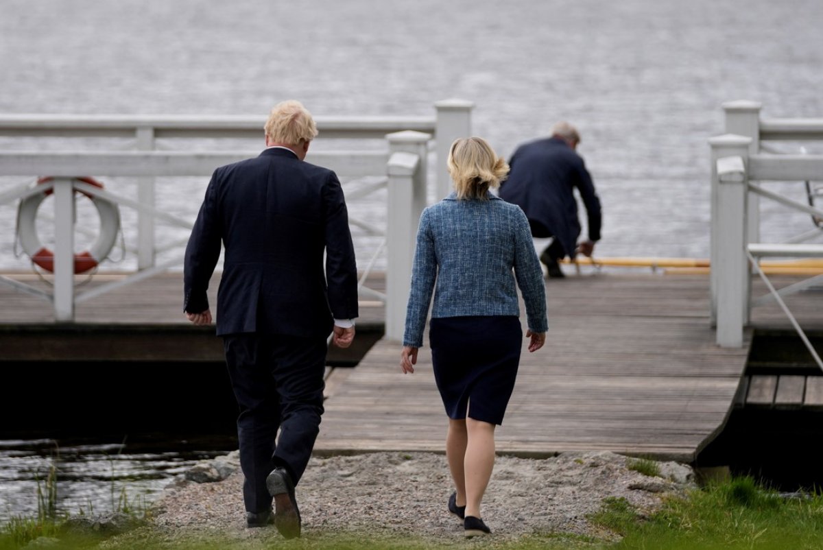 Visiting Sweden, Boris Johnson's boat trip with Prime Minister Andersson #2