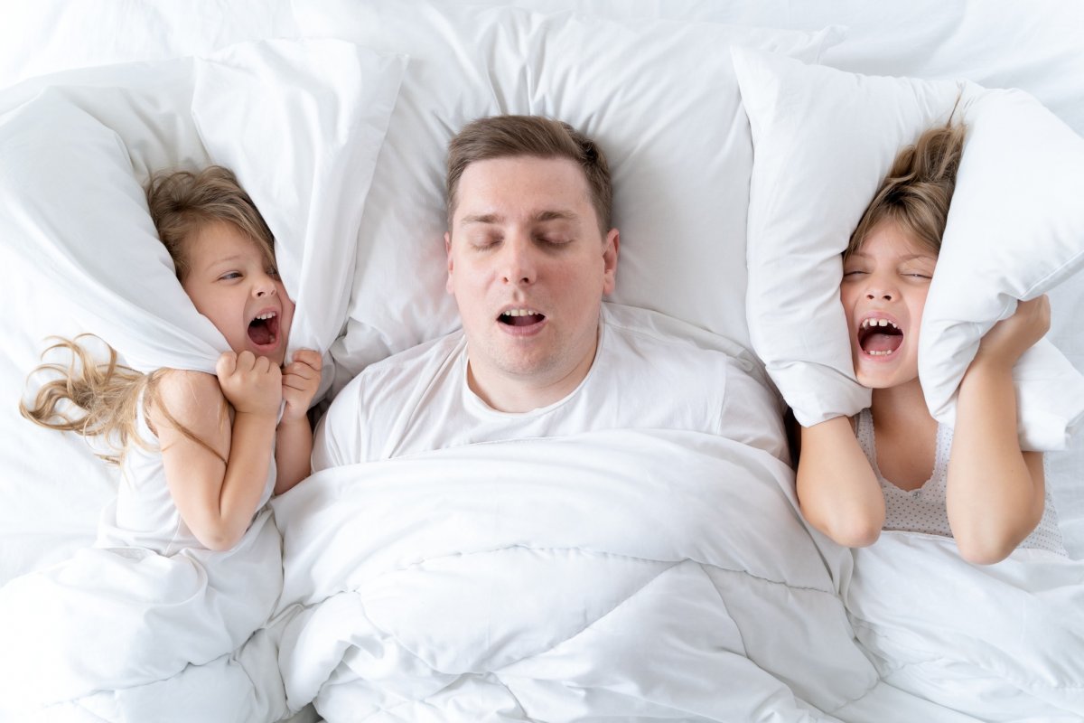 Dad Sleep. Yawn for Kids.