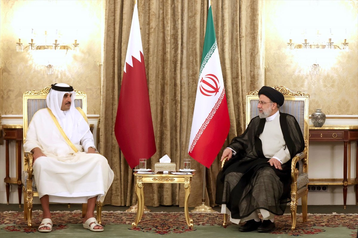 Emir of Qatar Al Sani in Iran #3