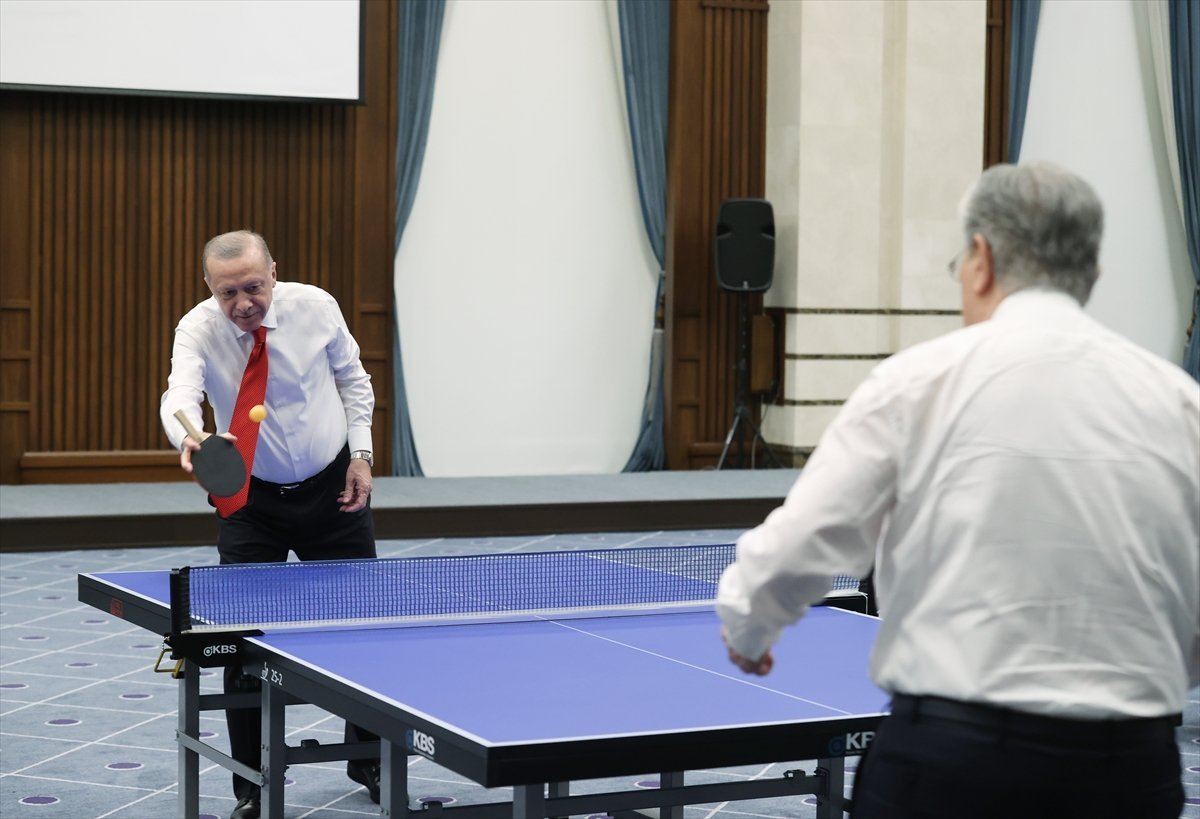 Cumhurbaşkanı Erdoğan ile Tokayev’in masa tenisi maçının hikayesi  #1