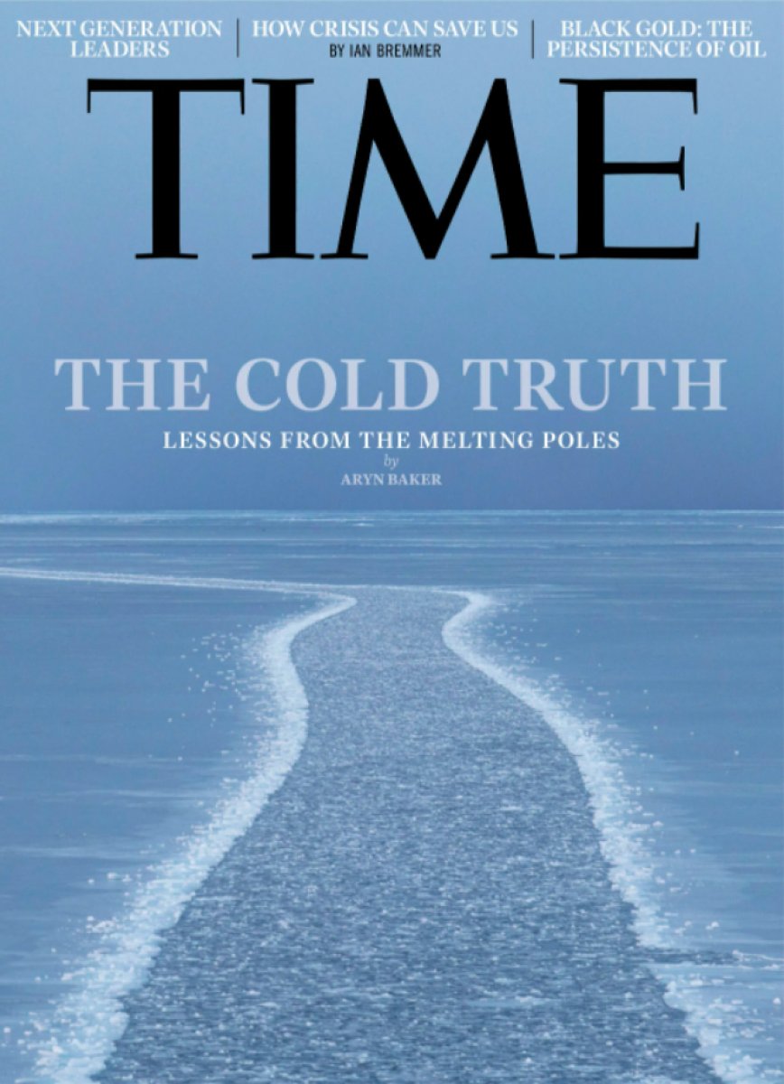 Climate change cover from Time: The Cold Fact #1