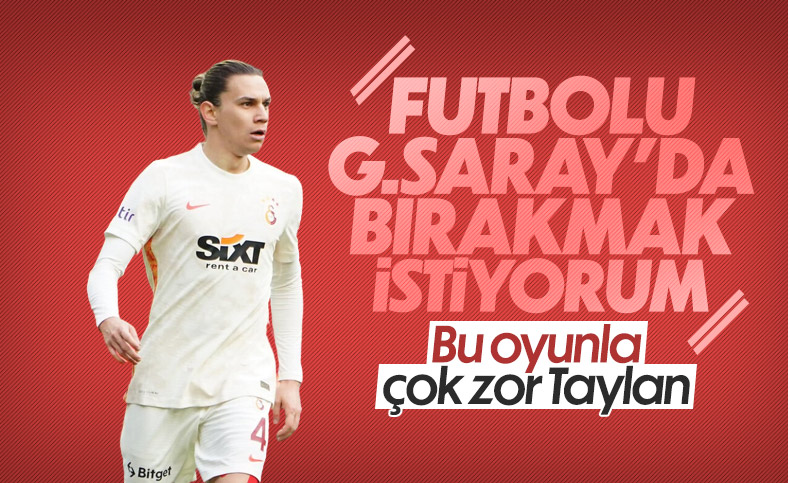 Taylan Antalyalı: Futbolu Galatasaray'da bırakmak istiyorum