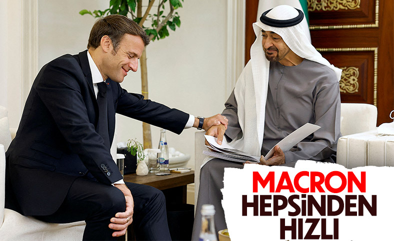 Emmanuel Macron'dan BAE'ye taziye ziyareti