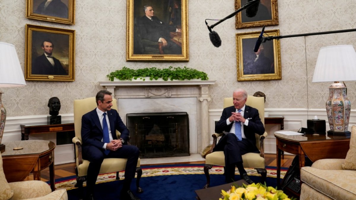 Biden and Mitsotakis met at the White House