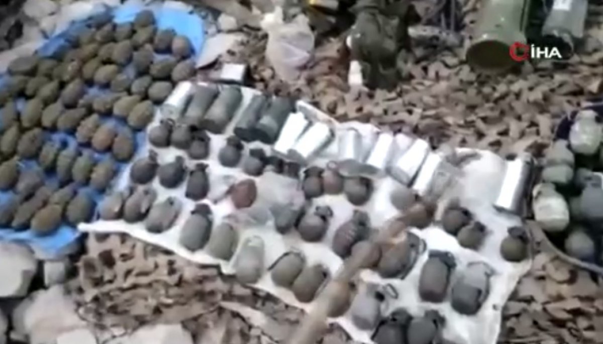 Pençe Kilit operasyonunda PKK lılara ait mağara bulundu #1