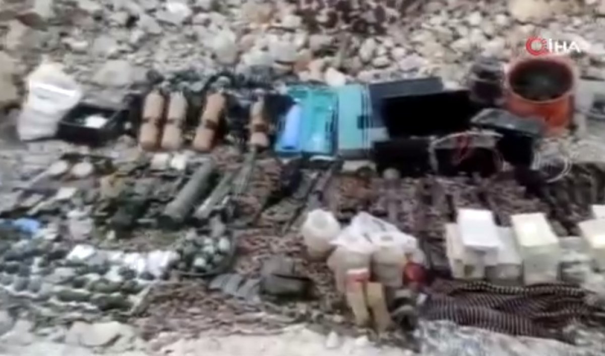 Pençe Kilit operasyonunda PKK lılara ait mağara bulundu #3