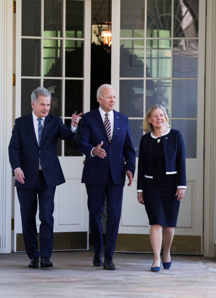 Joe Biden, İsveç ve Finlandiyalı liderlerle buluştu #6