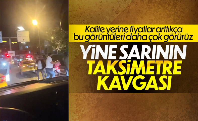 Beyoğlu'nda taksici ve yolcular arasında ücret kavgası