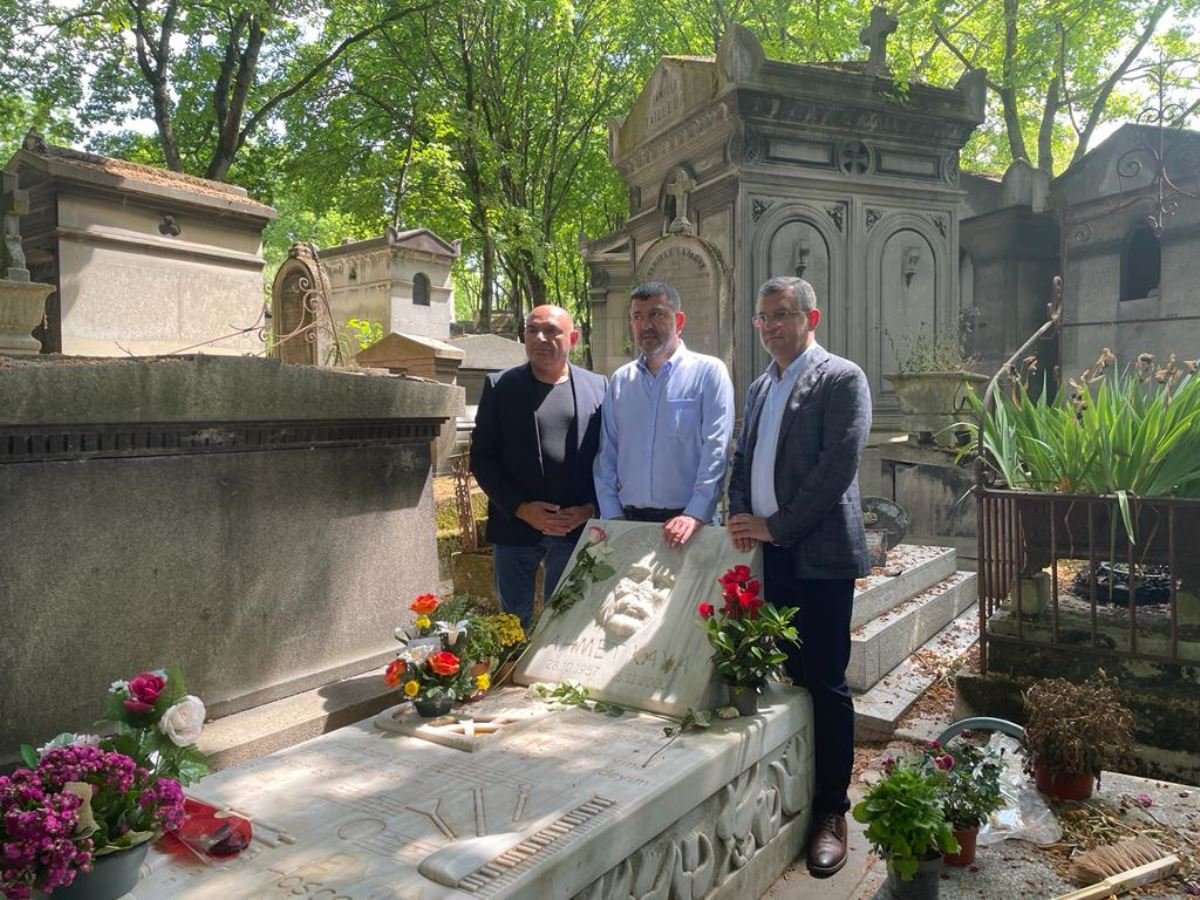 CHP delegation went to the graves of Ahmet Kaya and Yılmaz Güney #1