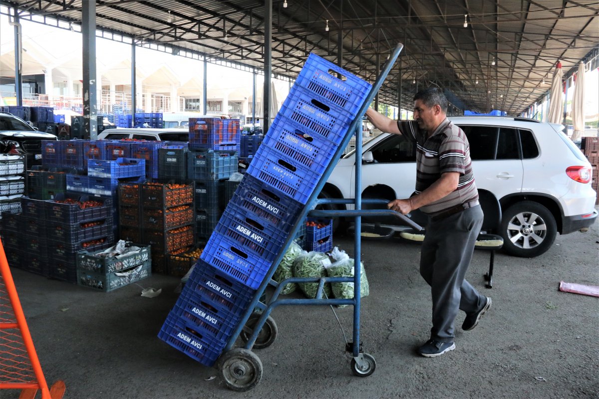 Antalya halinde sebze fiyatları yarı yarıya düştü