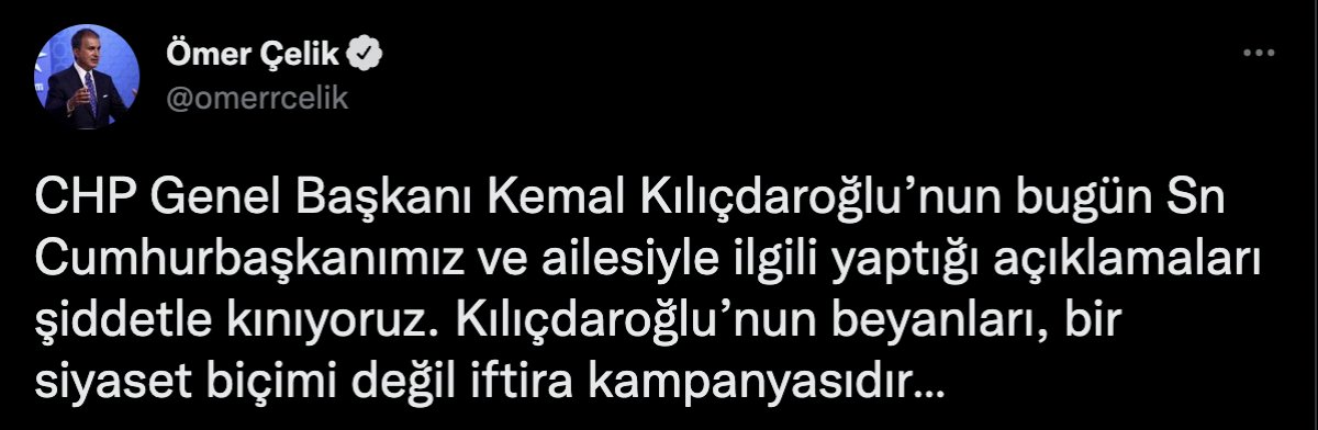Ömer Çelik, Kemal Kılıçdaroğlu nun açıklamalarına tepki gösterdi #1