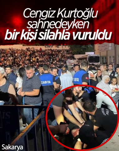 Cengiz Kurtoğlu konserinde silahlı kavga: 1 yaralı 
