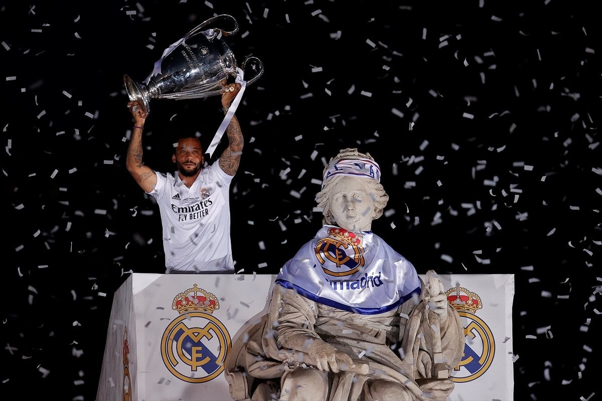 Champions League champions Real Madrid celebrate their 14th trophy win at Max #18
