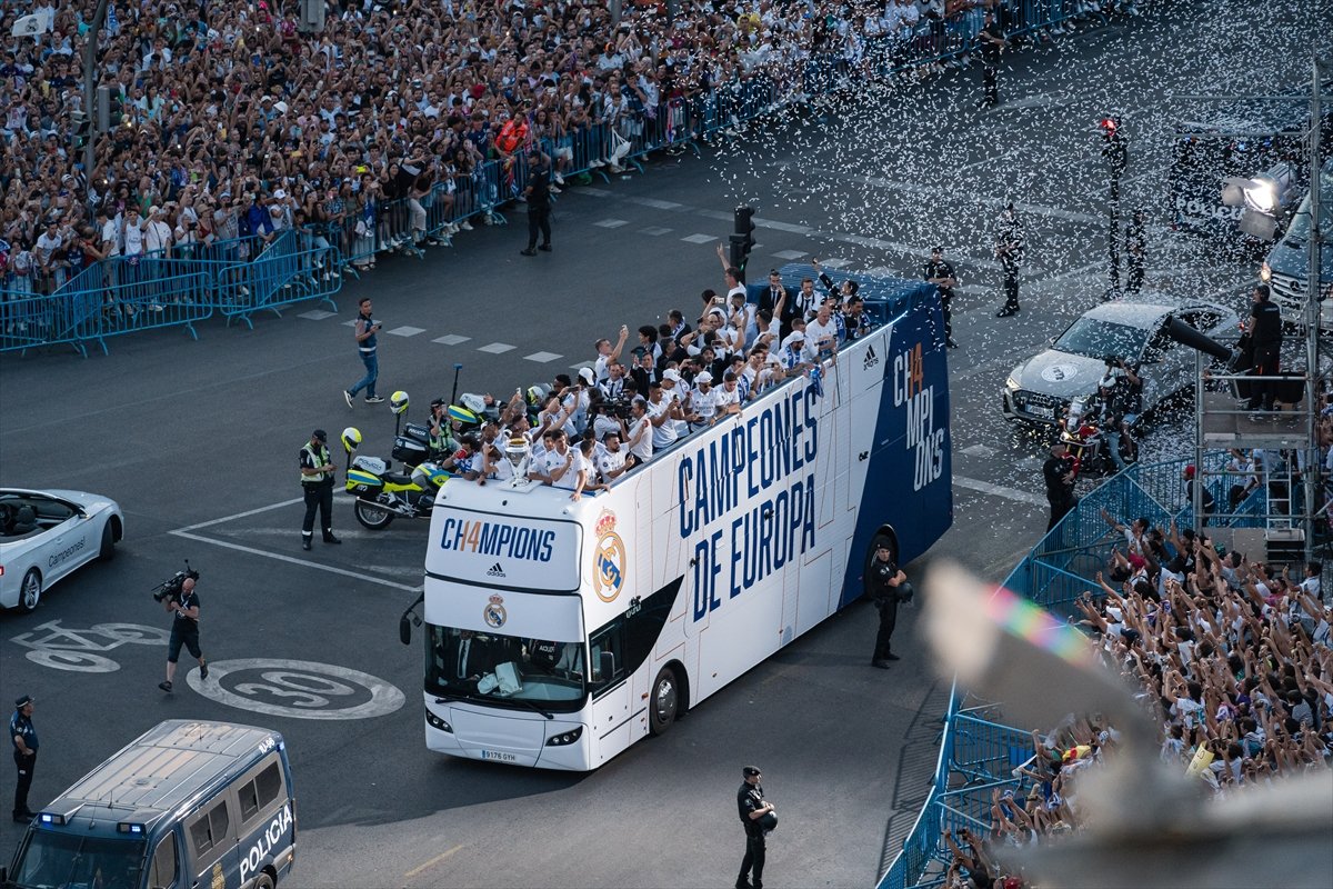 Champions League champions Real Madrid celebrate their 14th trophy win at Max #15