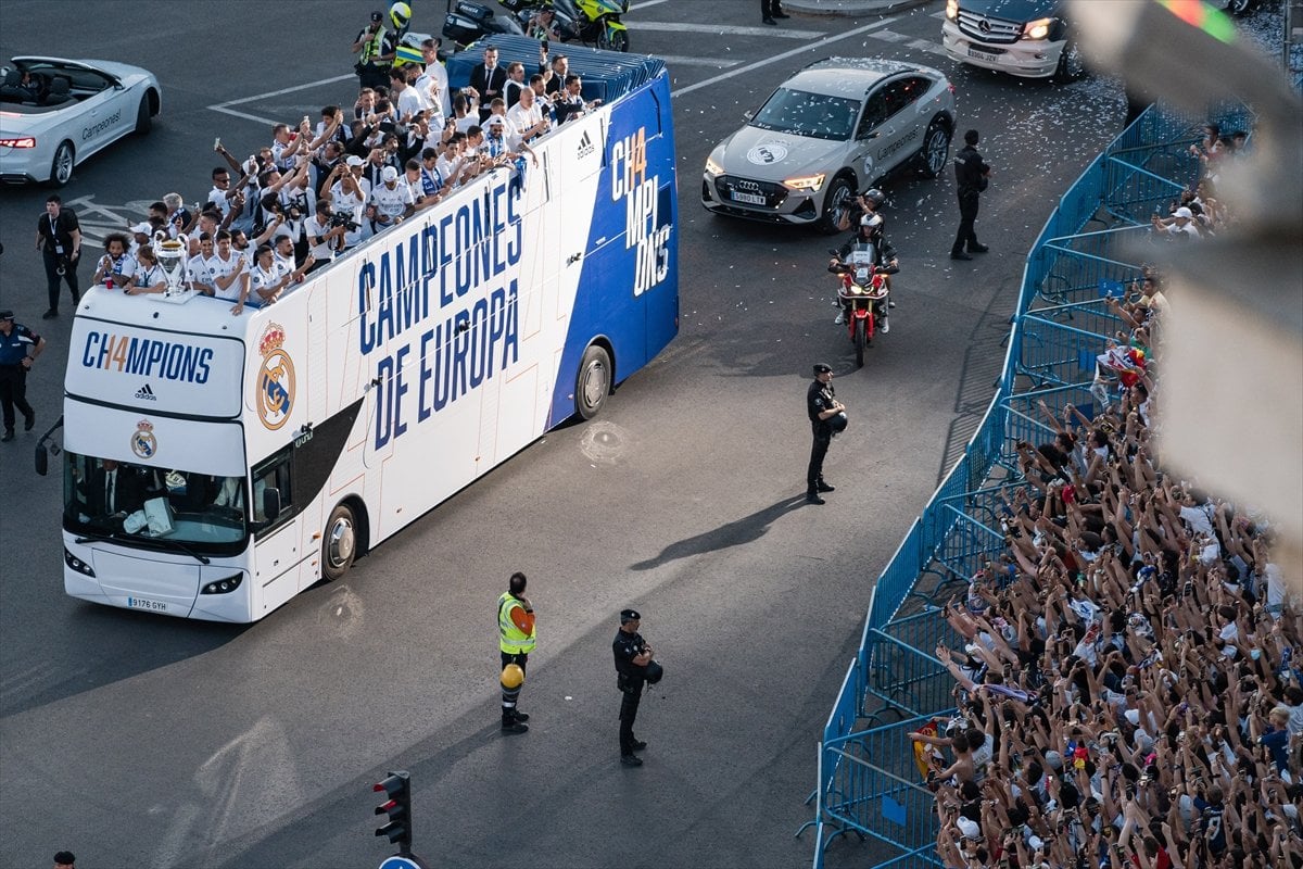 Champions League champions Real Madrid celebrate their 14th trophy win at Max #14