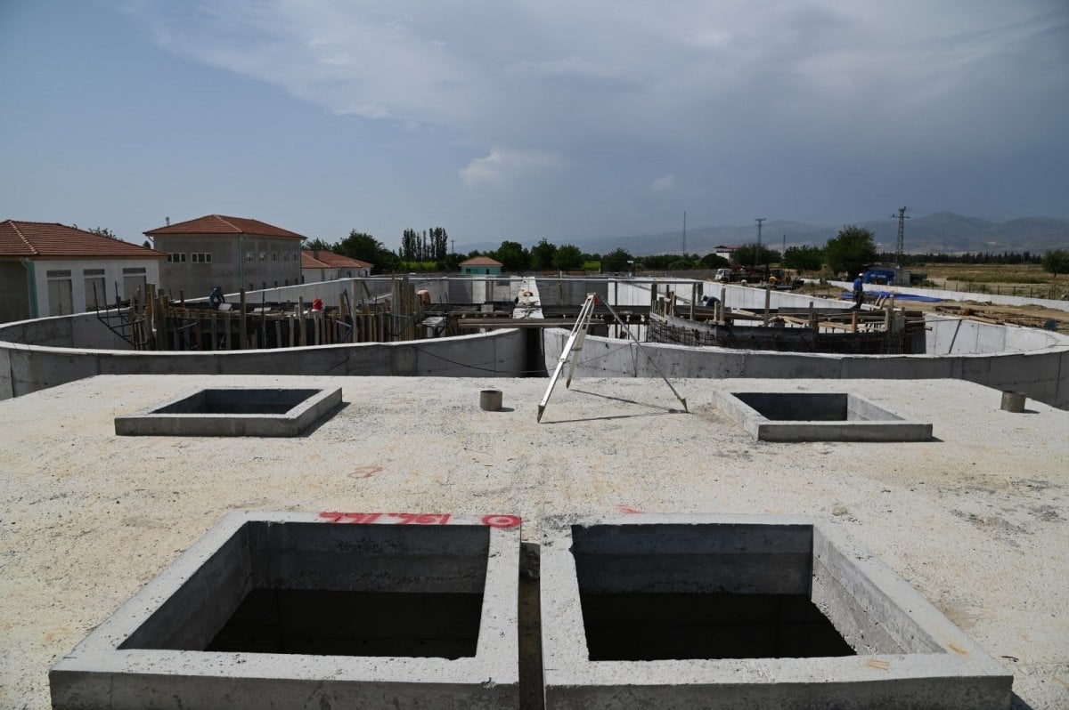 Sarıgöl Atıksu Arıtma Tesisinde betonarme imalatlar tamamlandı #2